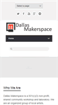 Mobile Screenshot of dallasmakerspace.org
